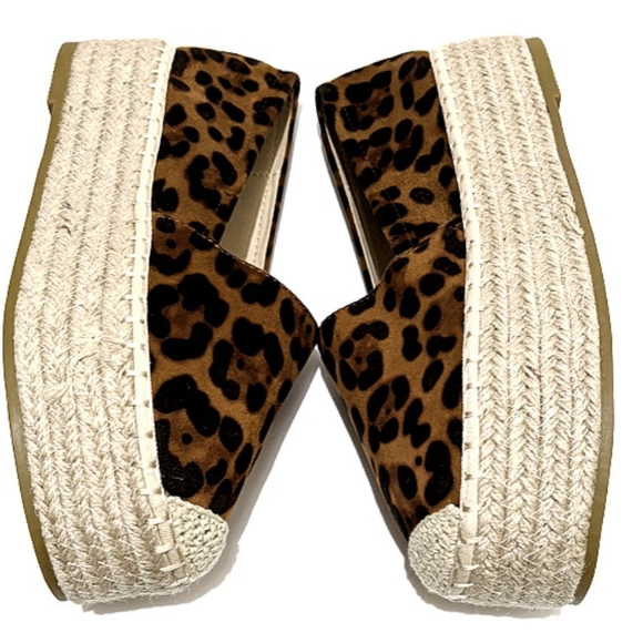 Platform Leopard Slip-On Espadrilles - Picture 5 of 9